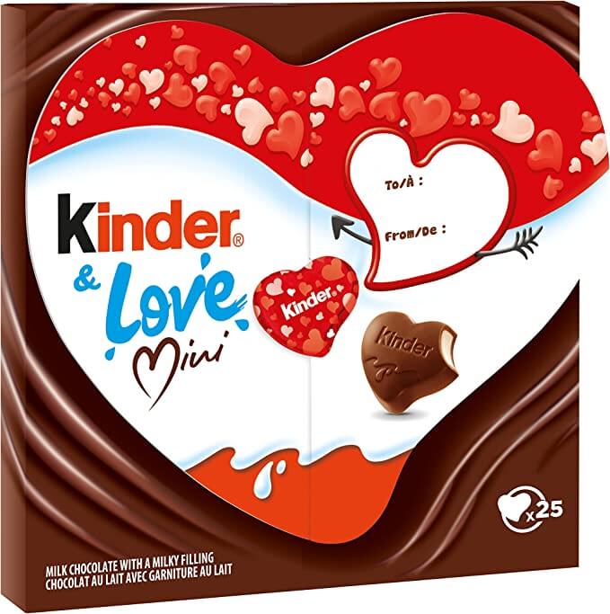 Kinder Love Mini Chocolate Hearts 107g