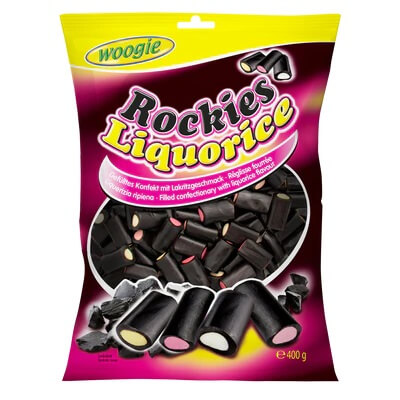 Woogie Liquorice Rockies 400g