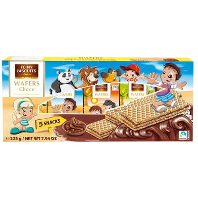 Läs mer om Feiny Biscuits Kids-Wafers with Chocolate Cream 225g