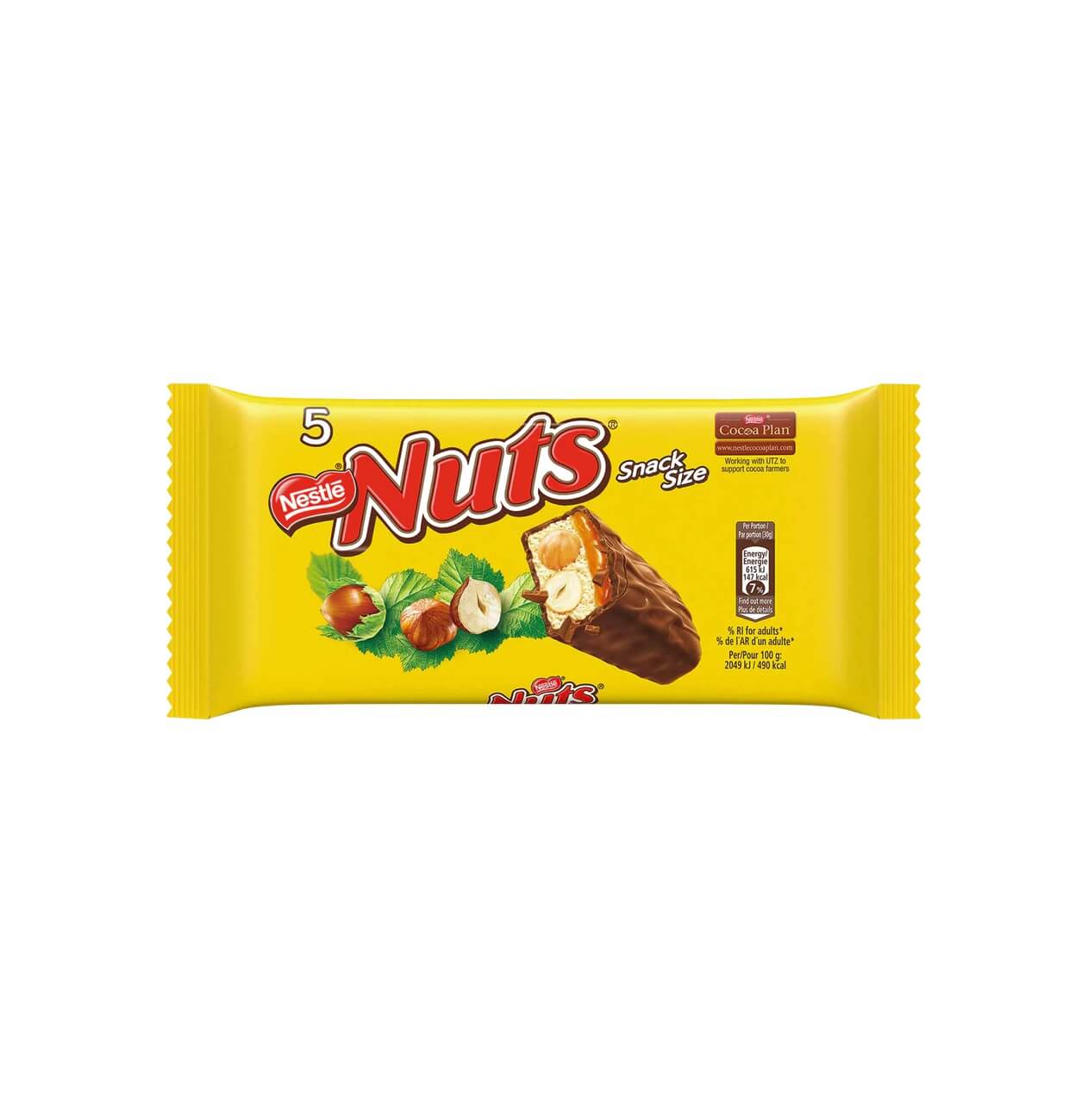 Läs mer om Nestle Nuts Choco Bar 5-pack 150g