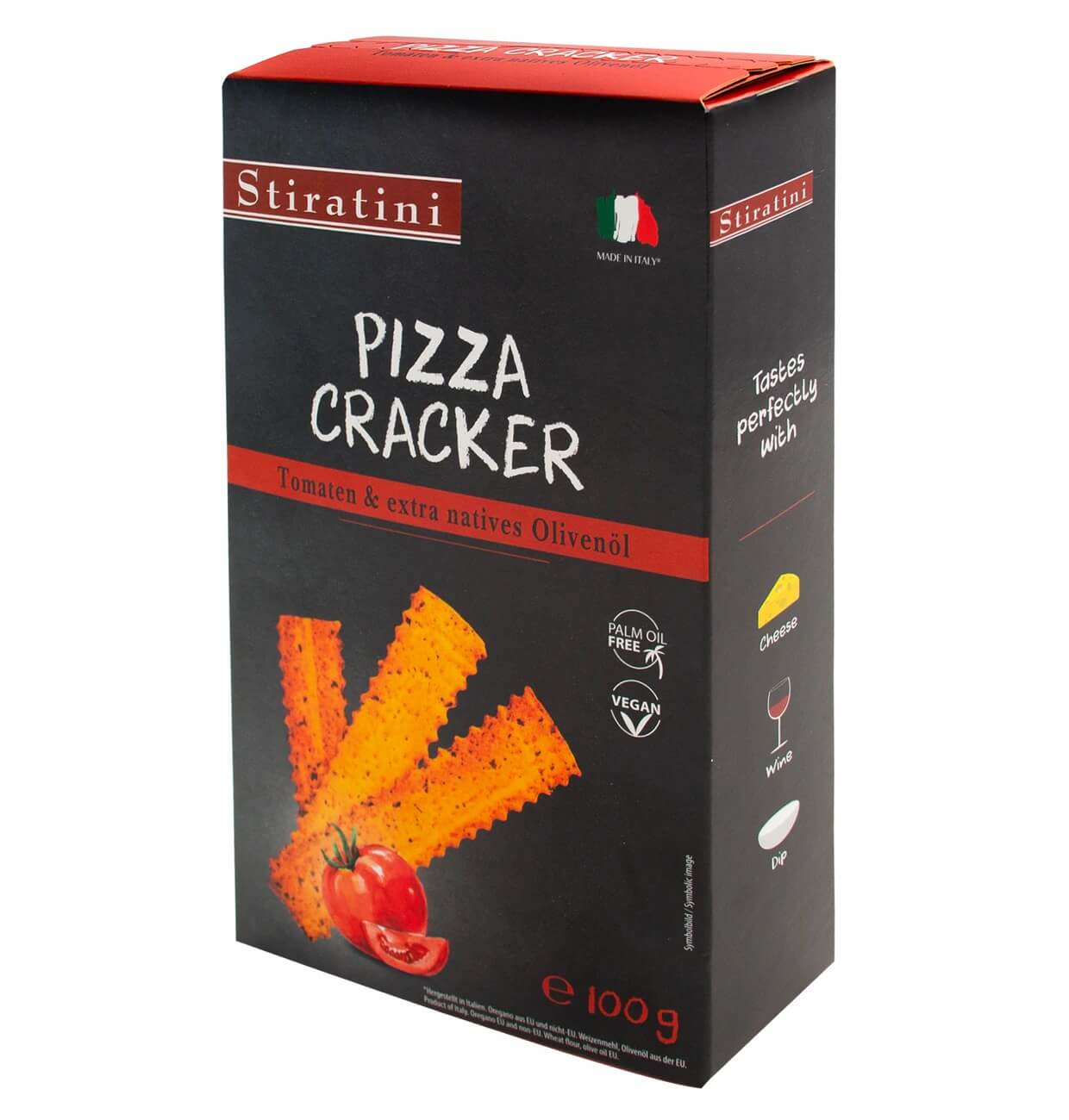 Läs mer om Stiratini Pizza Cracker Tomatoes & Olive Oil 100g