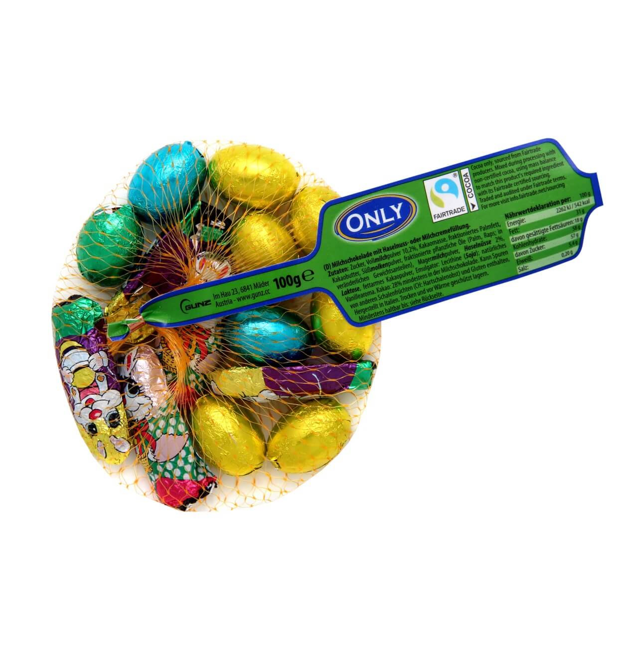 Läs mer om ONLY Milk Chocolate Eggs & Bunnies with Hazelnut & Milk Cream 100g