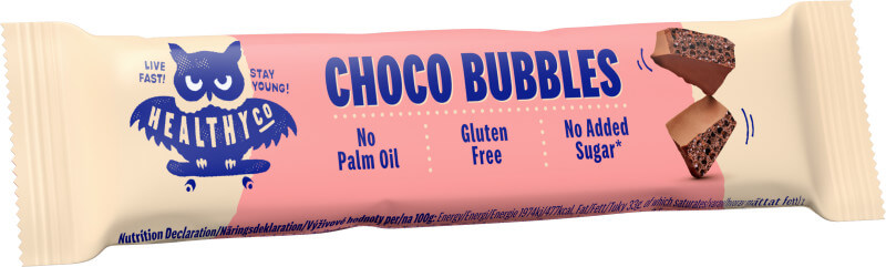 Läs mer om HealthyCo Bubbly Milk Chocolate Bar 30g