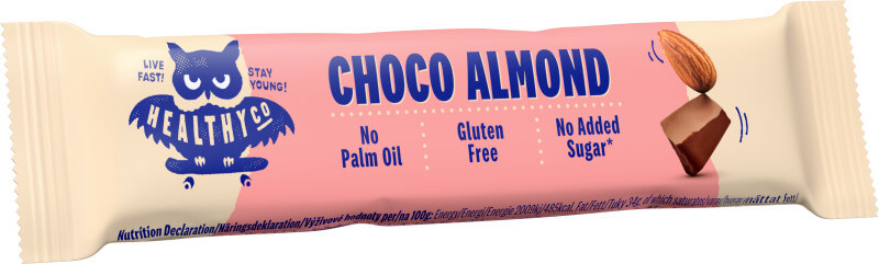 Läs mer om HealthyCo Milk Chocolate Bar with Almonds 30g