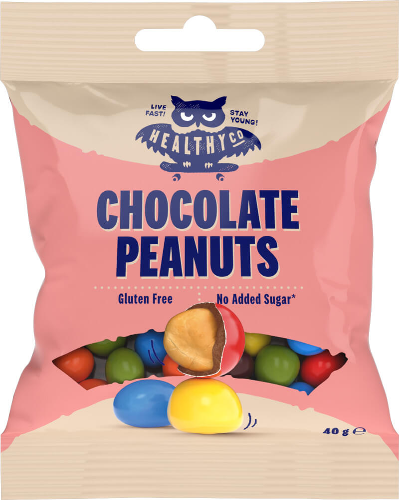 Läs mer om HealthyCo Chocolate Peanuts 40g