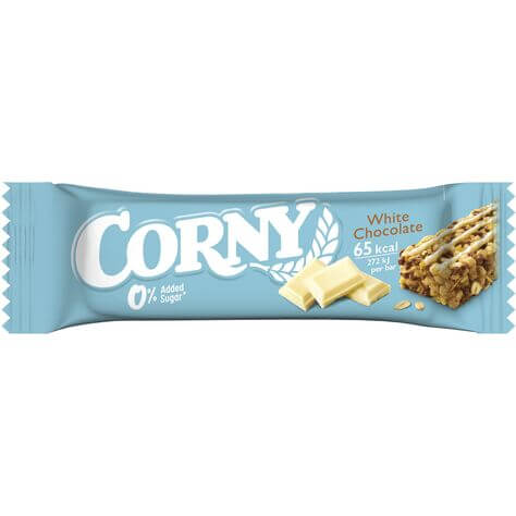 Läs mer om Corny White Chocolate No Added Sugar 20g