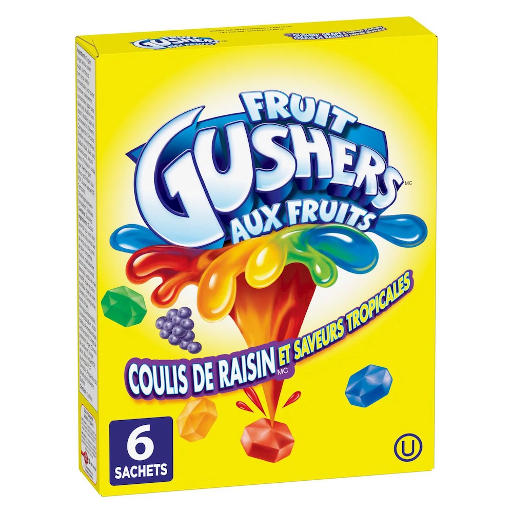 Fruit Gushers - Gushin Grape-Tropical-Straw 136g