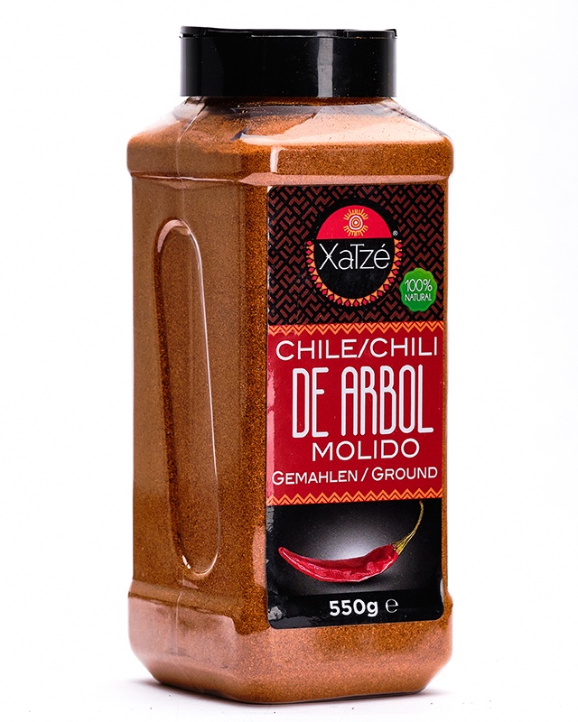 Xatze Chilipulver - De Arbol Molido 550g