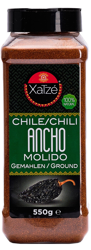 Läs mer om Xatze Chilipulver - Ancho Molido 550g