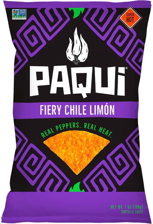 Paqui Fiery Chili Limon Nacho Chips 198g