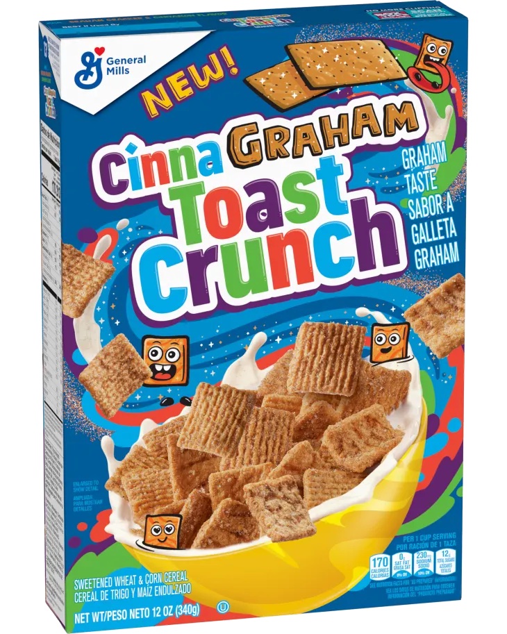 CinnaGraham Toast Crunch Cereal 340g