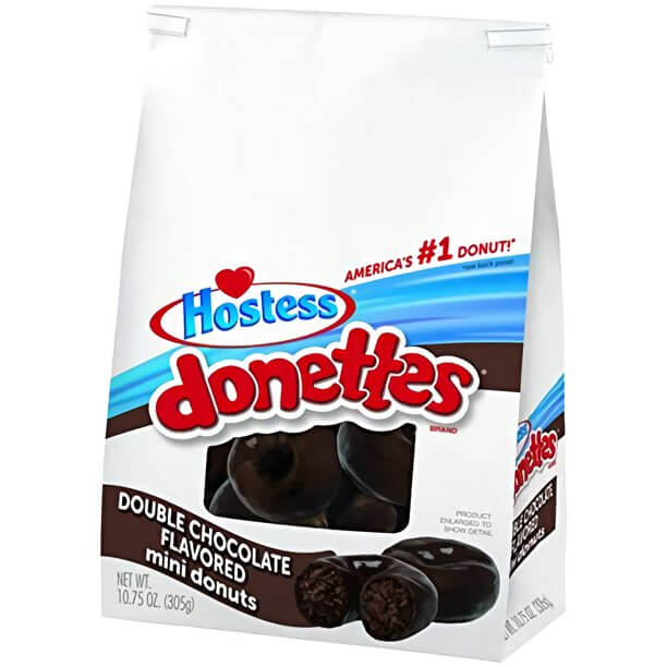 Läs mer om Hostess Donettes Double Chocolate Mini Donuts 298g