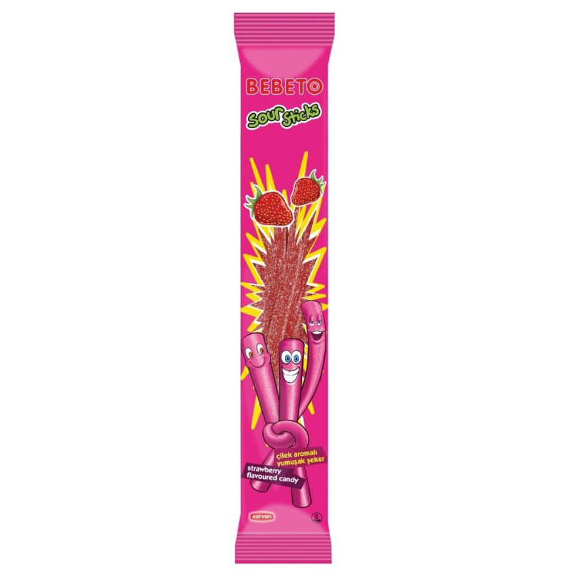 Bebeto Sour Stick - Strawberry 35g