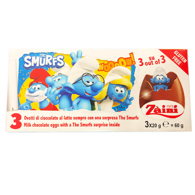 Läs mer om The Smurfs Surprise Chokladägg 3-pack