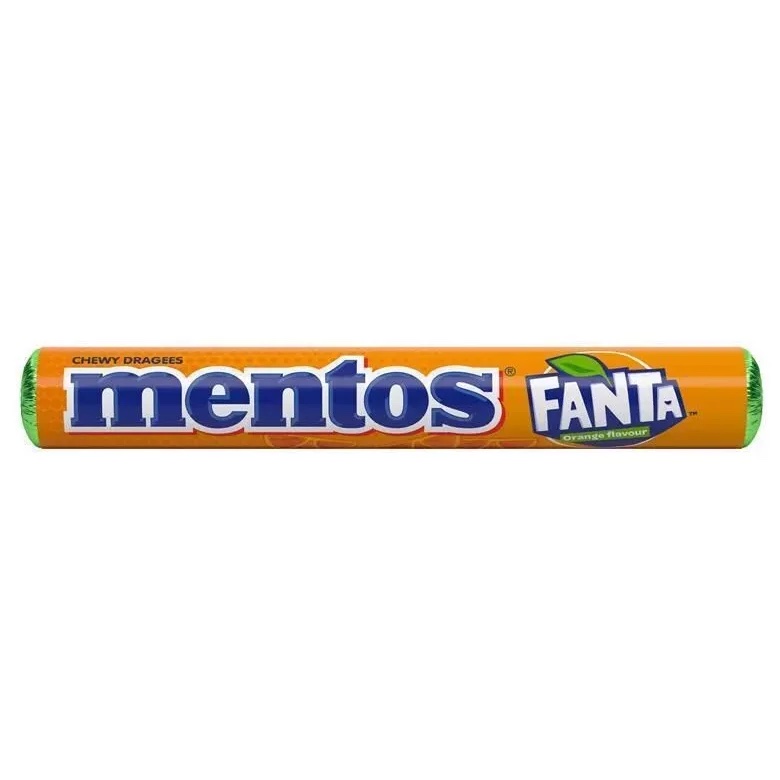 Läs mer om Mentos Rulle Fanta Orange 37.5g