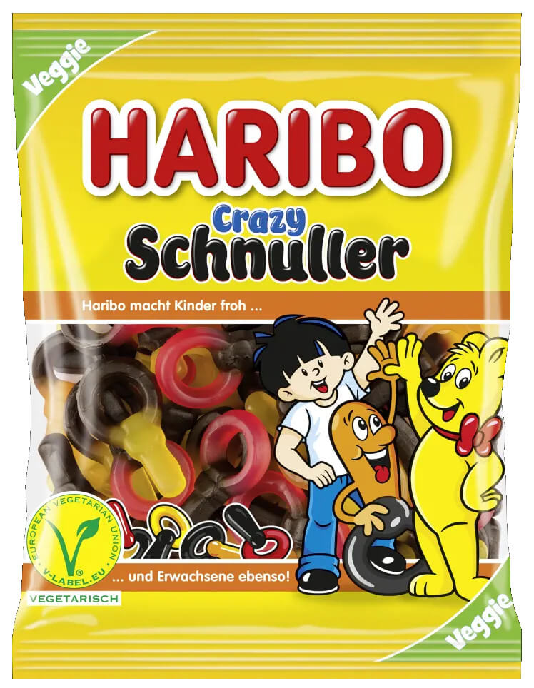 Läs mer om Haribo Crazy Schnuller 175g