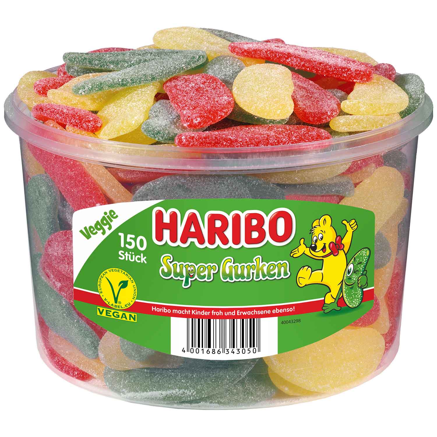 Läs mer om Haribo Super Gurken 1.05kg