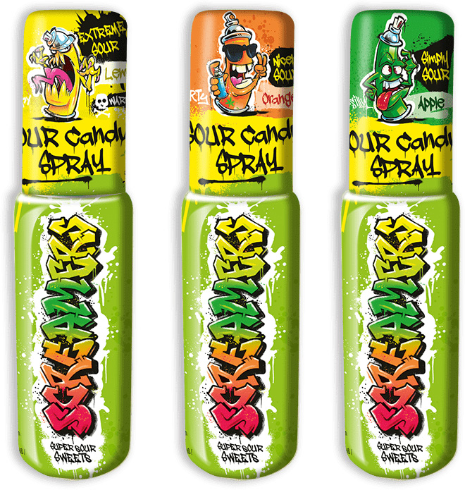 Köp Screamers Sour Candy Spray 30ml (1st) hos Coopers Candy
