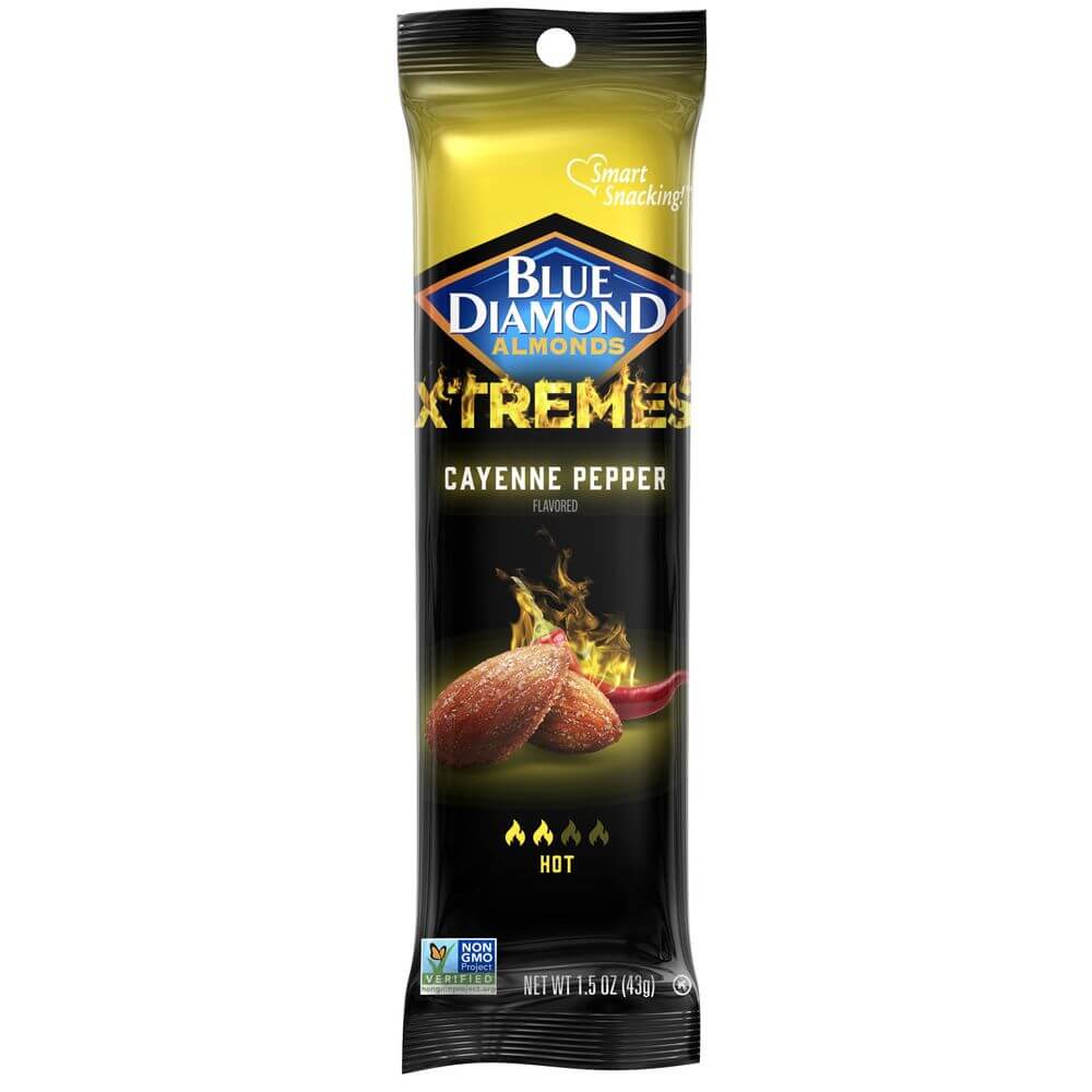 Läs mer om Blue Diamond Xtremes Cayenne Pepper Flavored Almonds 43g