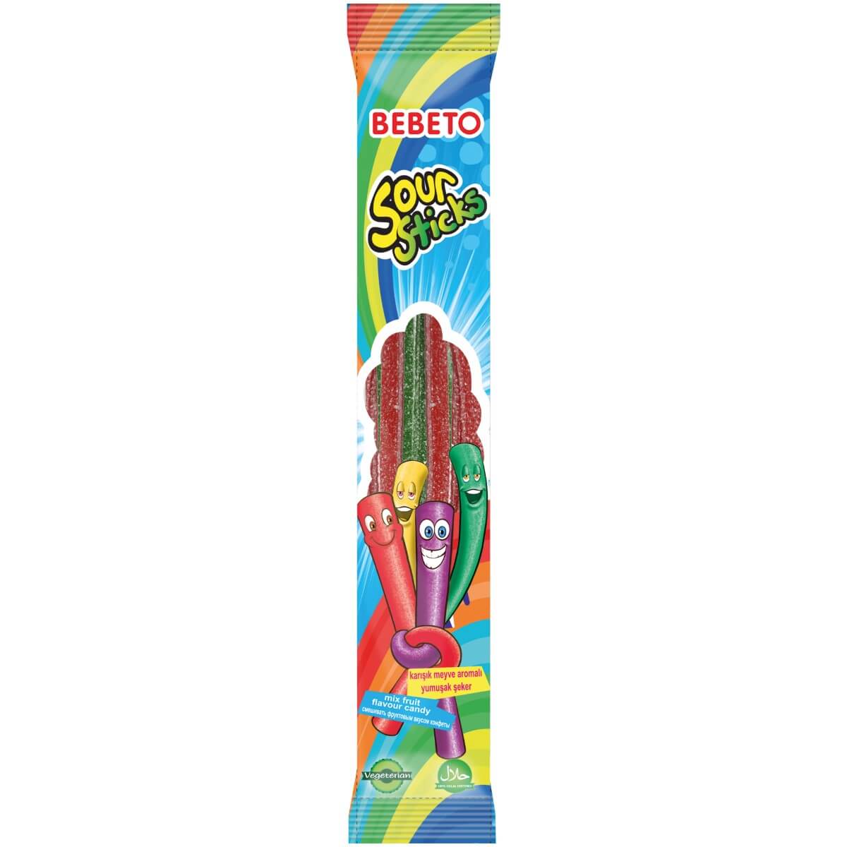 Bebeto Sour Stick - Fruit Mix 35g