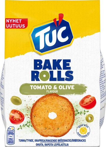 Läs mer om Tuc Bake Rolls Tomato & Olive 150g