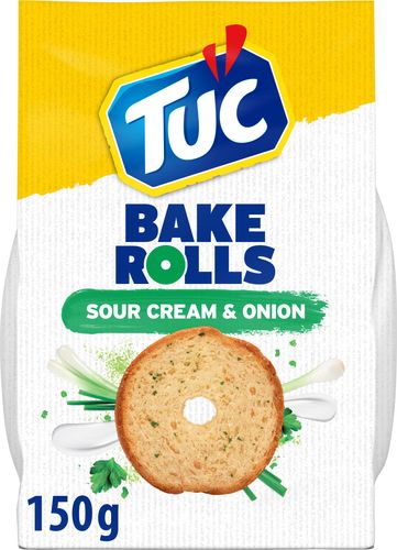 Läs mer om Tuc Bake Rolls Sourcream & Onion 150g