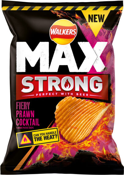 Läs mer om Walkers Max Strong Fiery Prawn Cocktail 140g