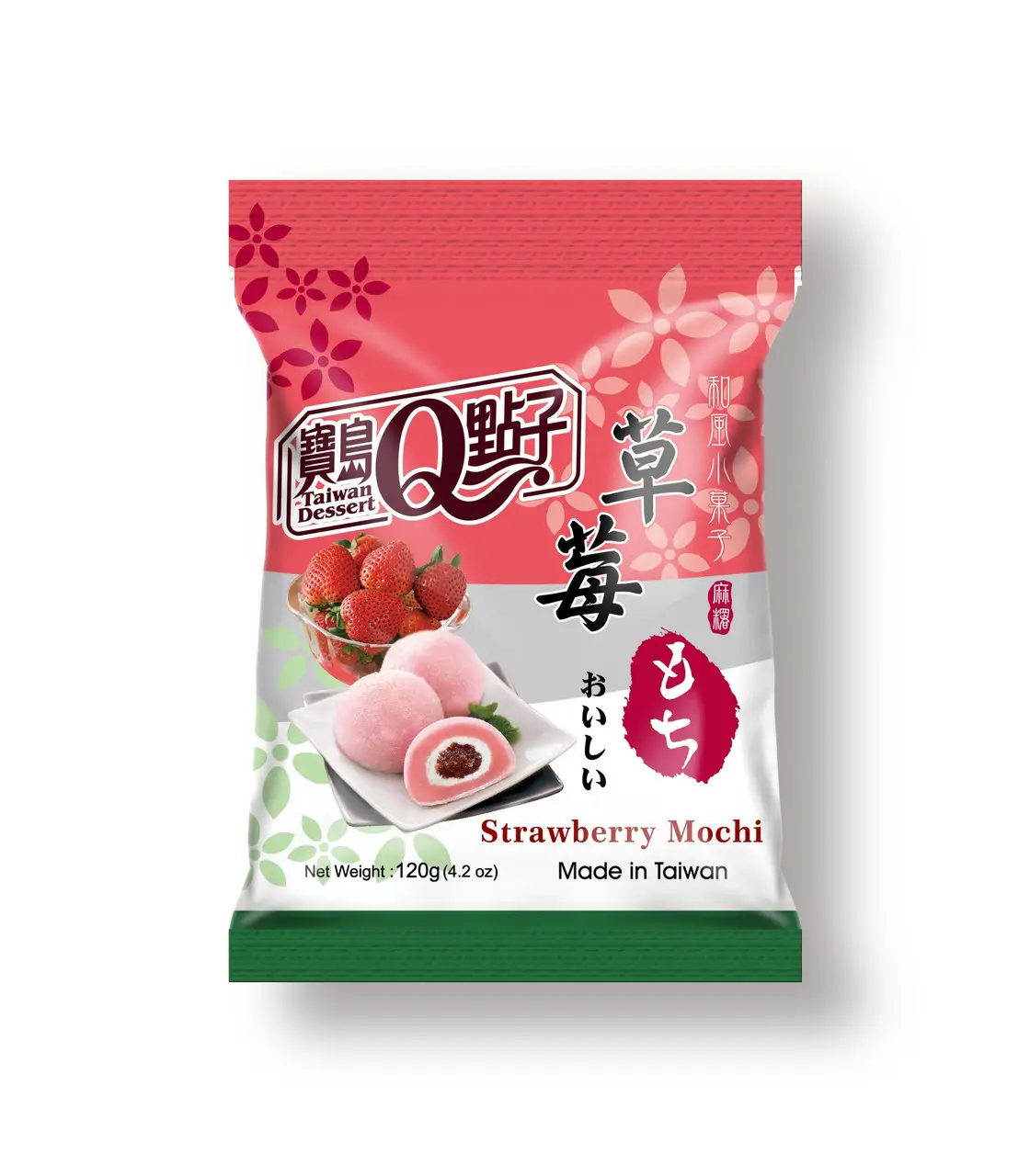 Taiwan Dessert Mochi Cake Strawberry 120g