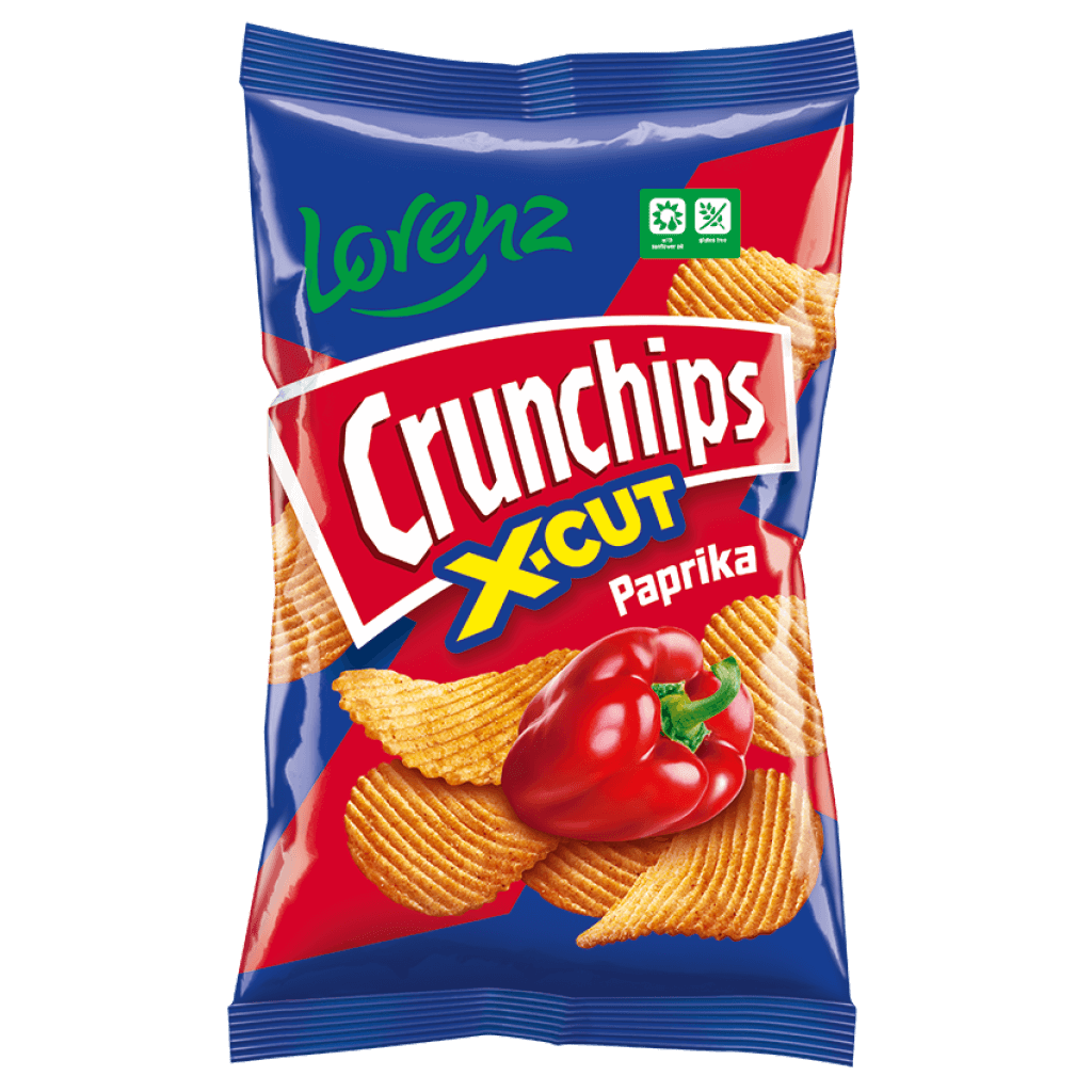 Lorenz Crunchips X-cut Paprika 150g