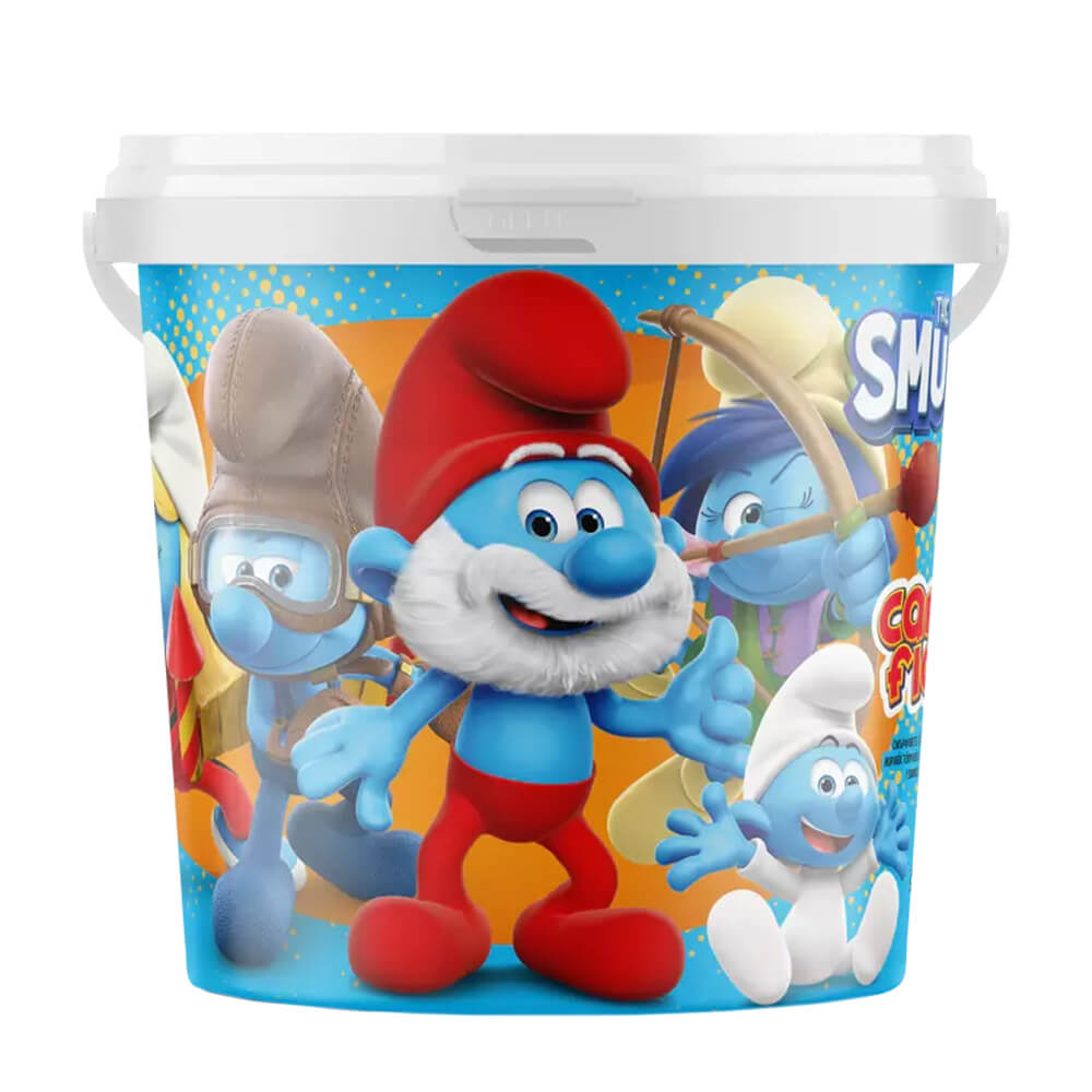 Läs mer om Sockervadd Smurfs Hink 50g