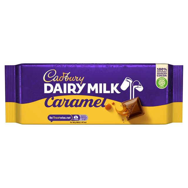 Läs mer om Cadbury Dairy Milk Caramel Chocolate Bar 180g