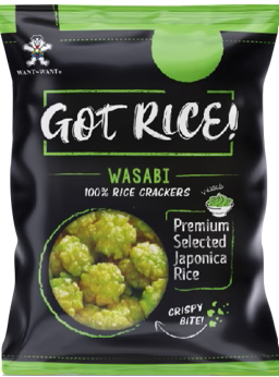 Läs mer om Got Rice Cracker Wasabi 85g