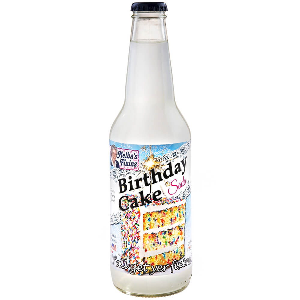 Läs mer om Rocket Fizz Melbas Fixins - Birthday Cake 355ml