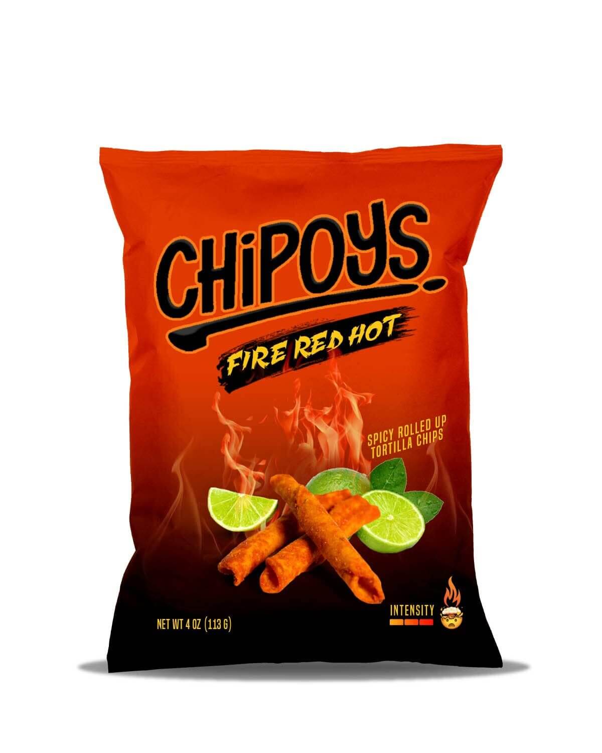 Läs mer om Chipoys Fire Red Hot Tortilla Chips 113g