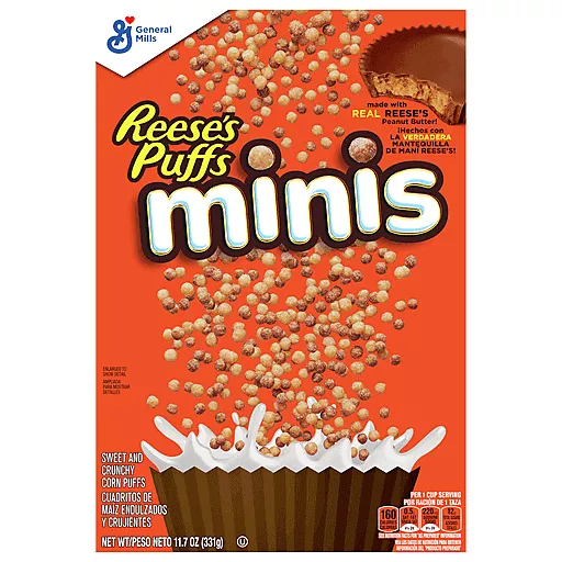 Läs mer om Reeses Puffs Mini Cereal 331g
