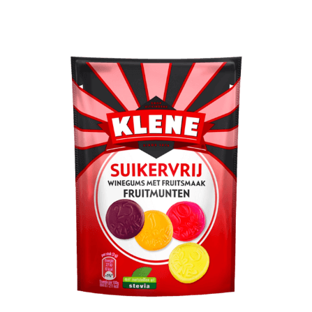 Klene Fruitmunten Stevia 110g