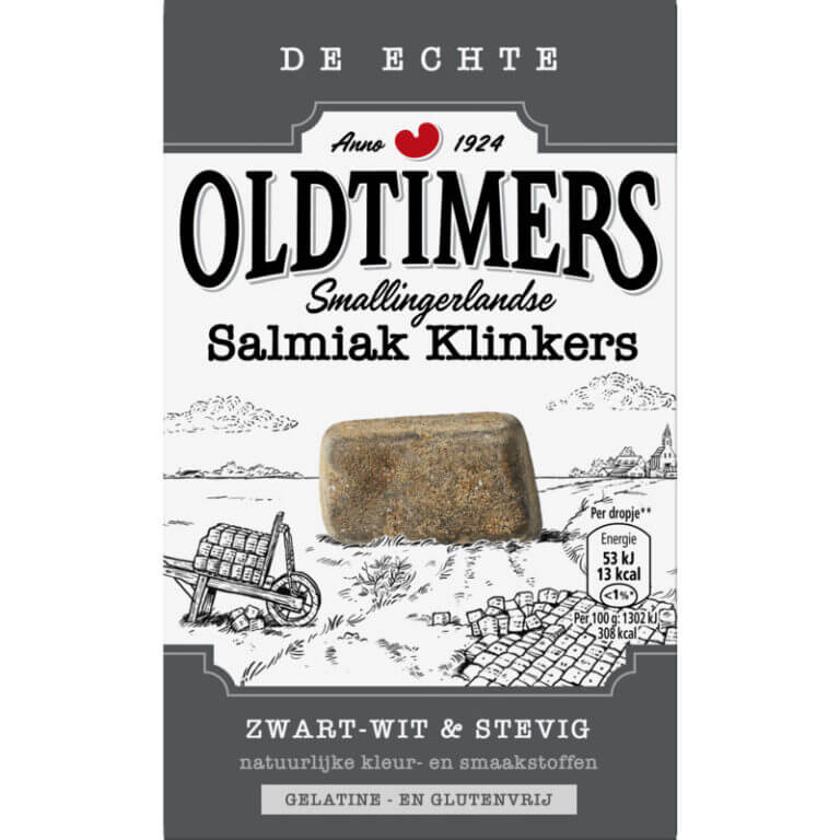 Läs mer om Oldtimers Salmiak Klinkers 185g