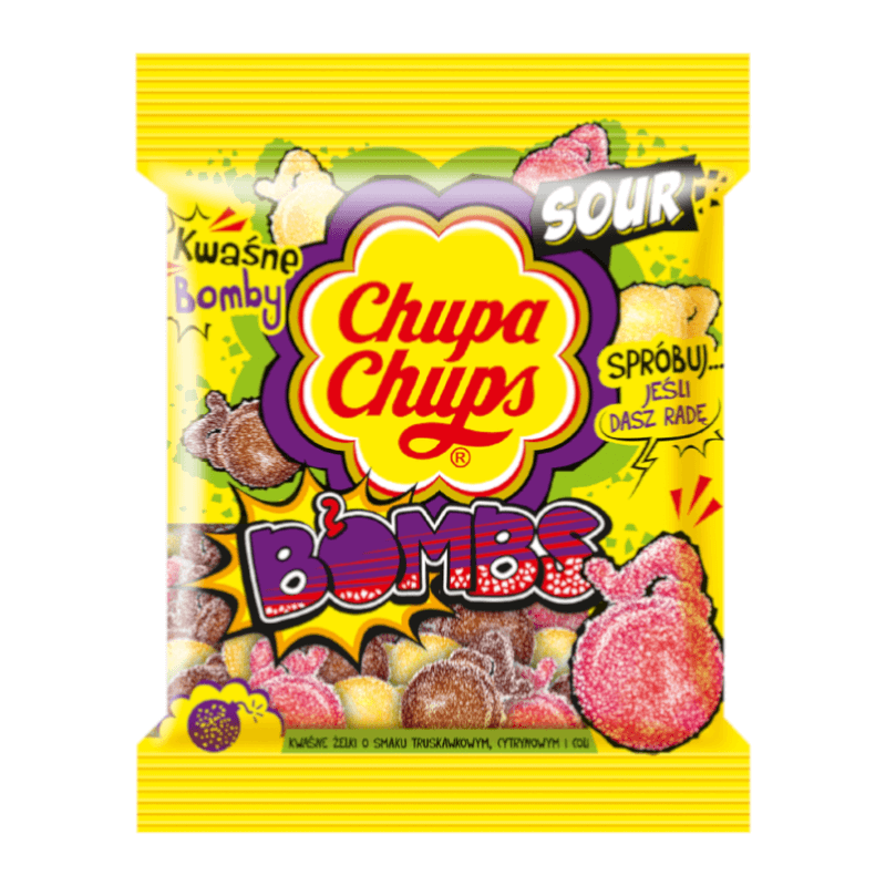 Läs mer om Chupa Chups Sour Bombs 90g