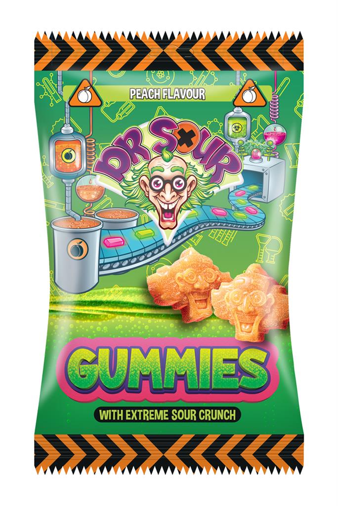 Dr Sour Gummies Peach 200g