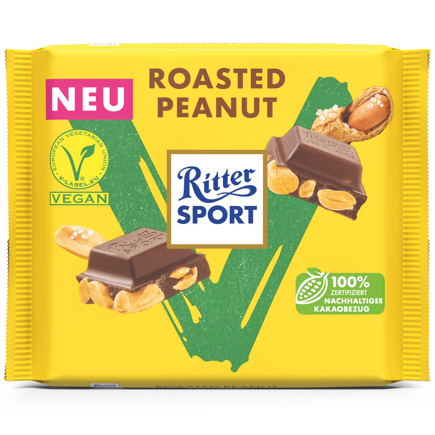 Läs mer om Ritter Sport - Roasted Peanut Vegan 100g