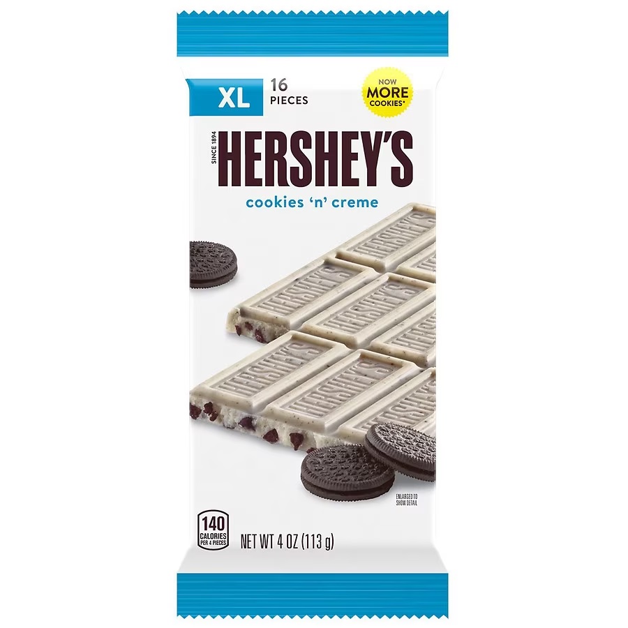 Läs mer om Hersheys Cookies n Creme XL Bar 113g