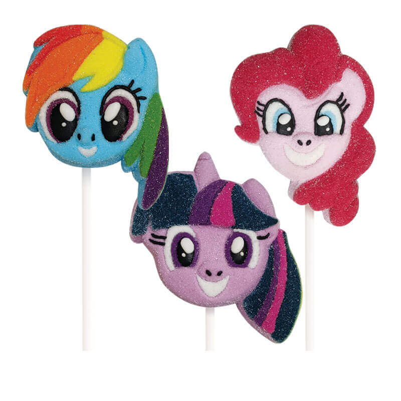 Läs mer om My Little Pony Marshmallow Lollipop 45g