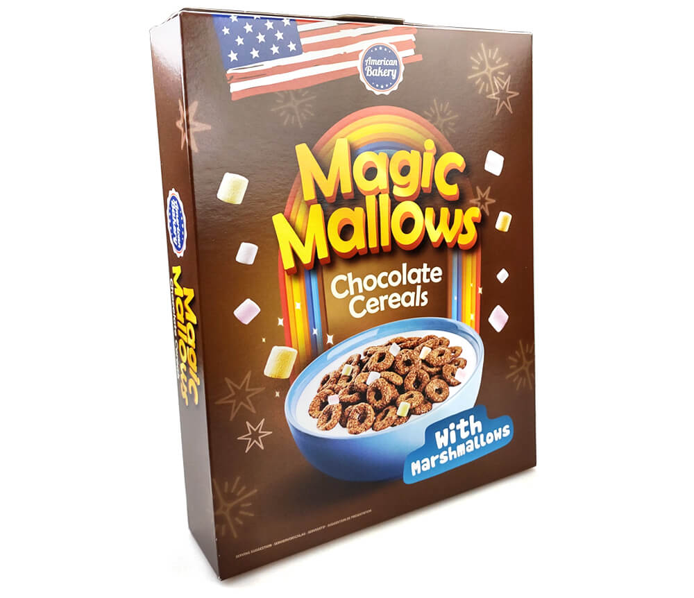 Läs mer om American Bakery Magic Mallows Chocolate Cereal 200g