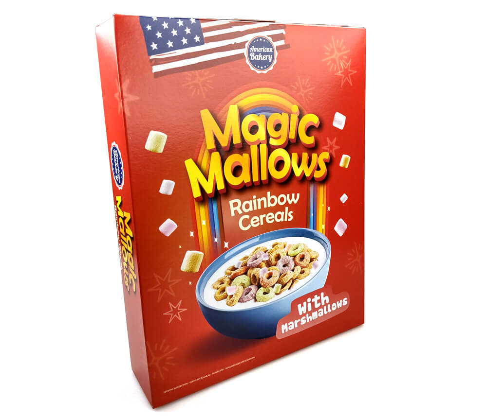 Läs mer om American Bakery Magic Mallows Rainbows Cereal 200g