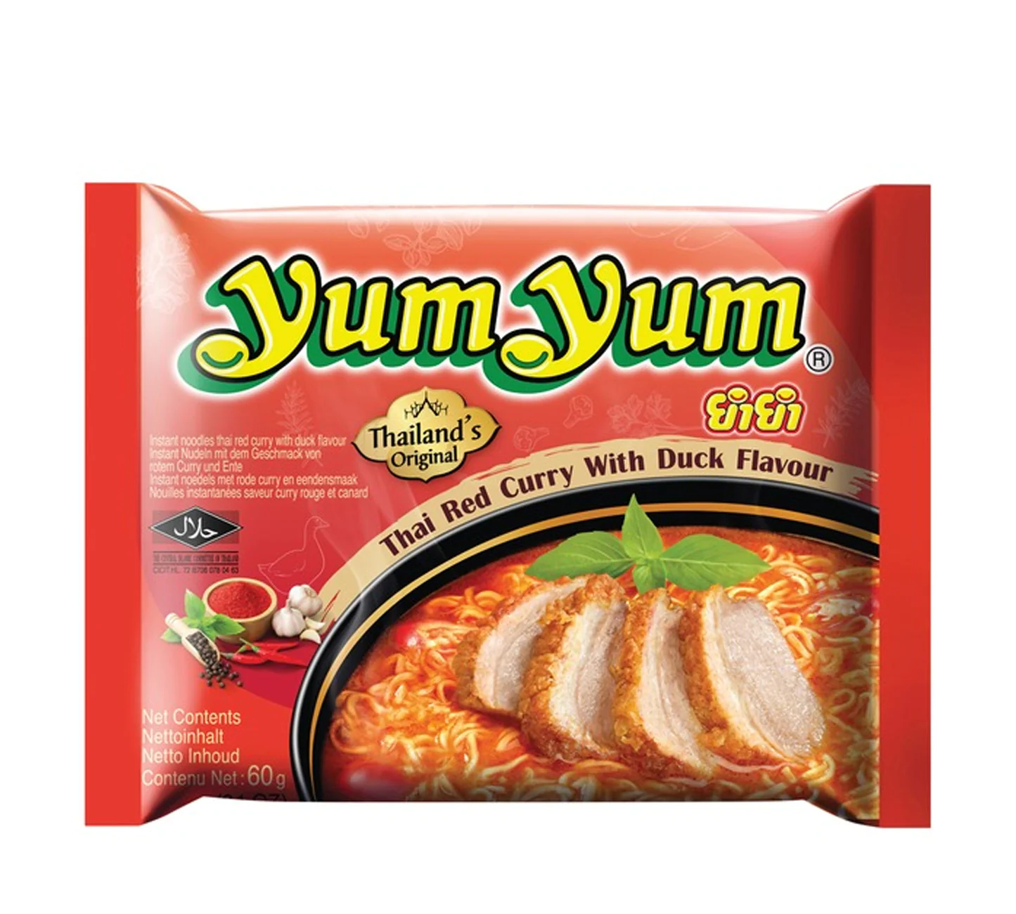 Läs mer om Yum Yum Instant Noodle Red Curry Duck Flavour 60g