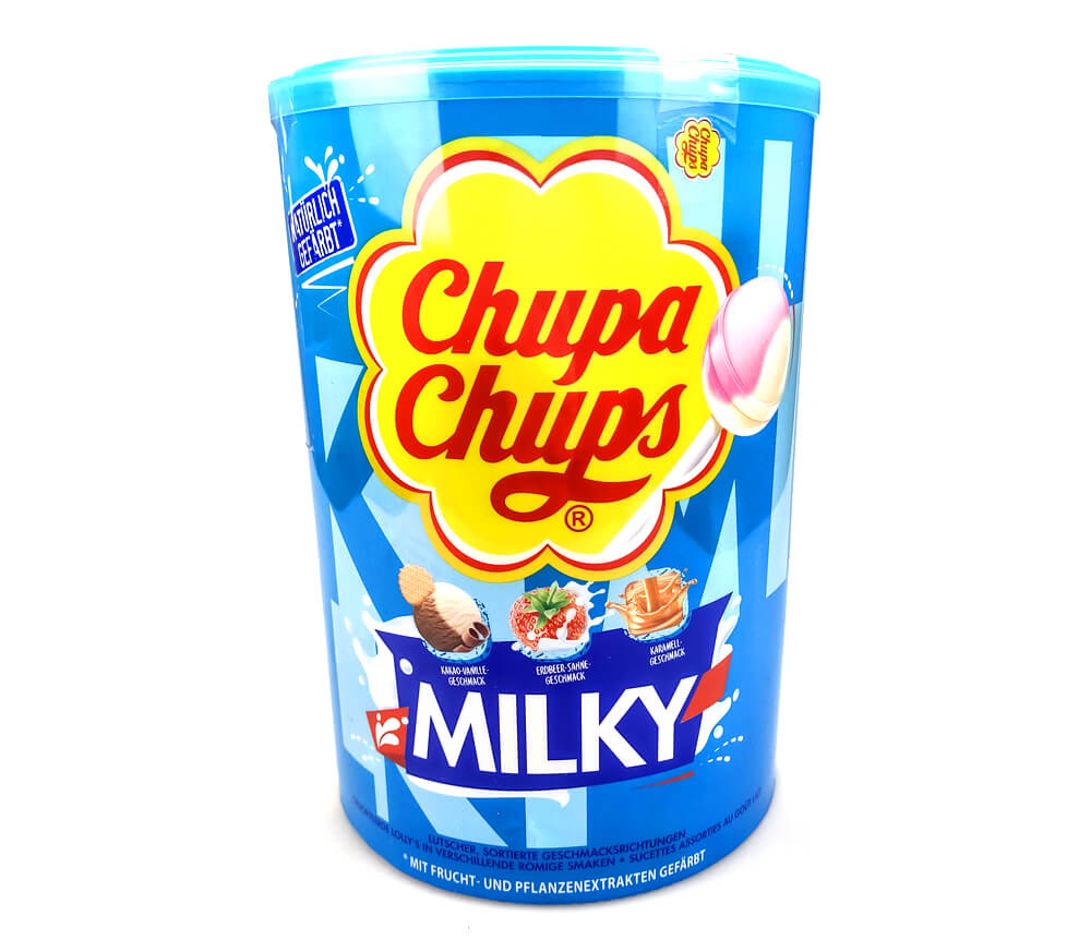 Läs mer om Chupa Chups Klubbor Milky 100st