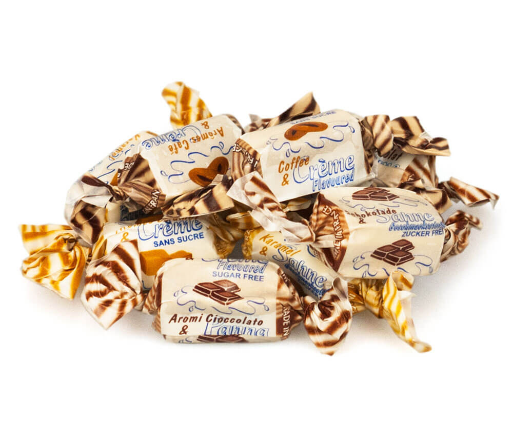 Läs mer om De Bron Caribbean Cream Toffee Sugarfree 1kg