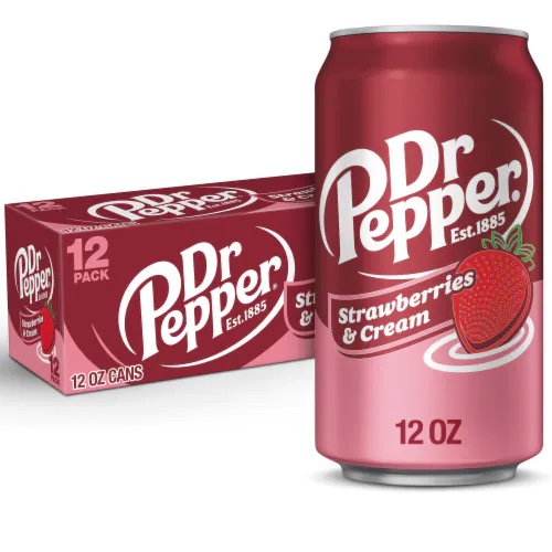 Läs mer om Dr Pepper Strawberries & Cream 355ml x 12st