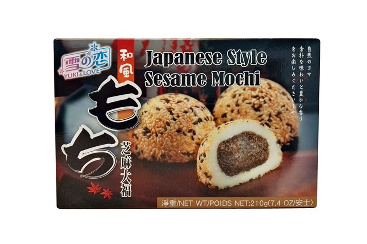 Läs mer om Yuki & Love Mochi Sesame 210g