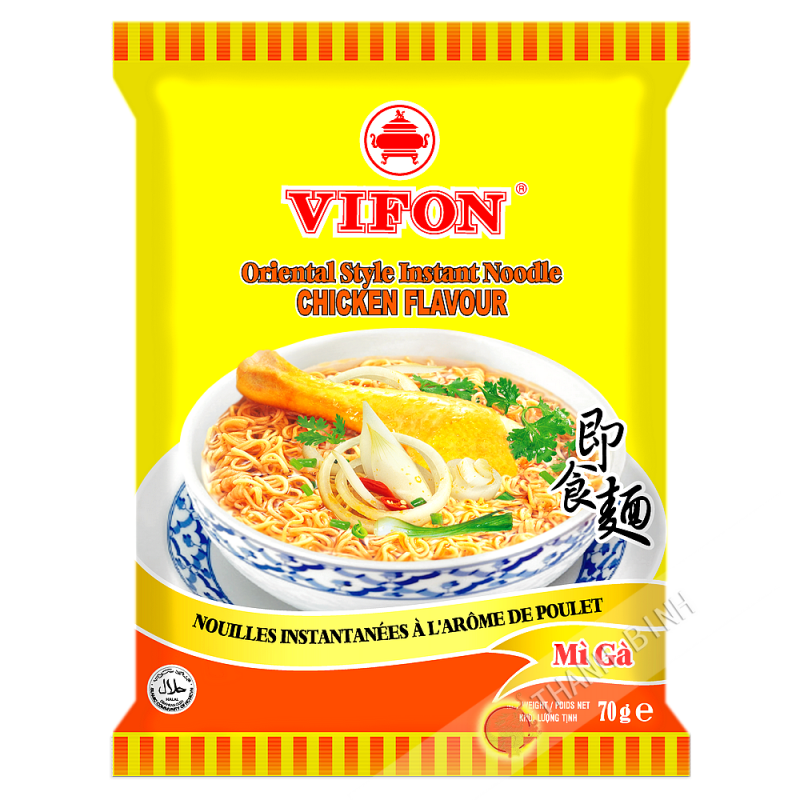 Läs mer om Vifon Instant Noodle - Oriental Style Chicken Flavour 70g